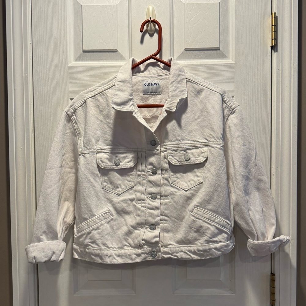 Old Navy White Denim Jacket